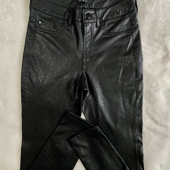 7 For All Mankind Faux Leather Leggings - BNWT - Picture 6 of 8